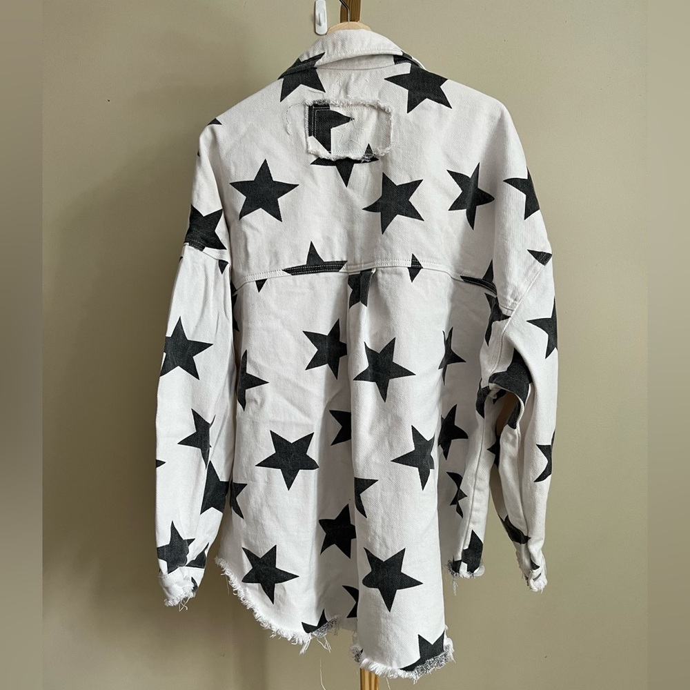 Pol Black Star Patterned Jacket - image 2